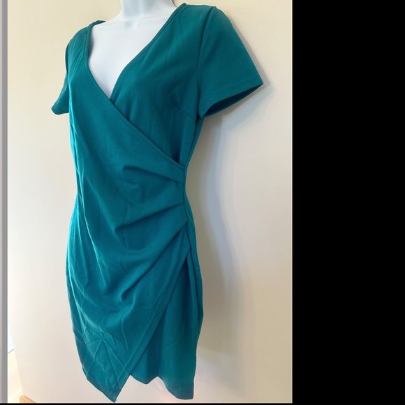 Asymmetrical V Neck Dress- NEVER WORN - Picture 1 of 2